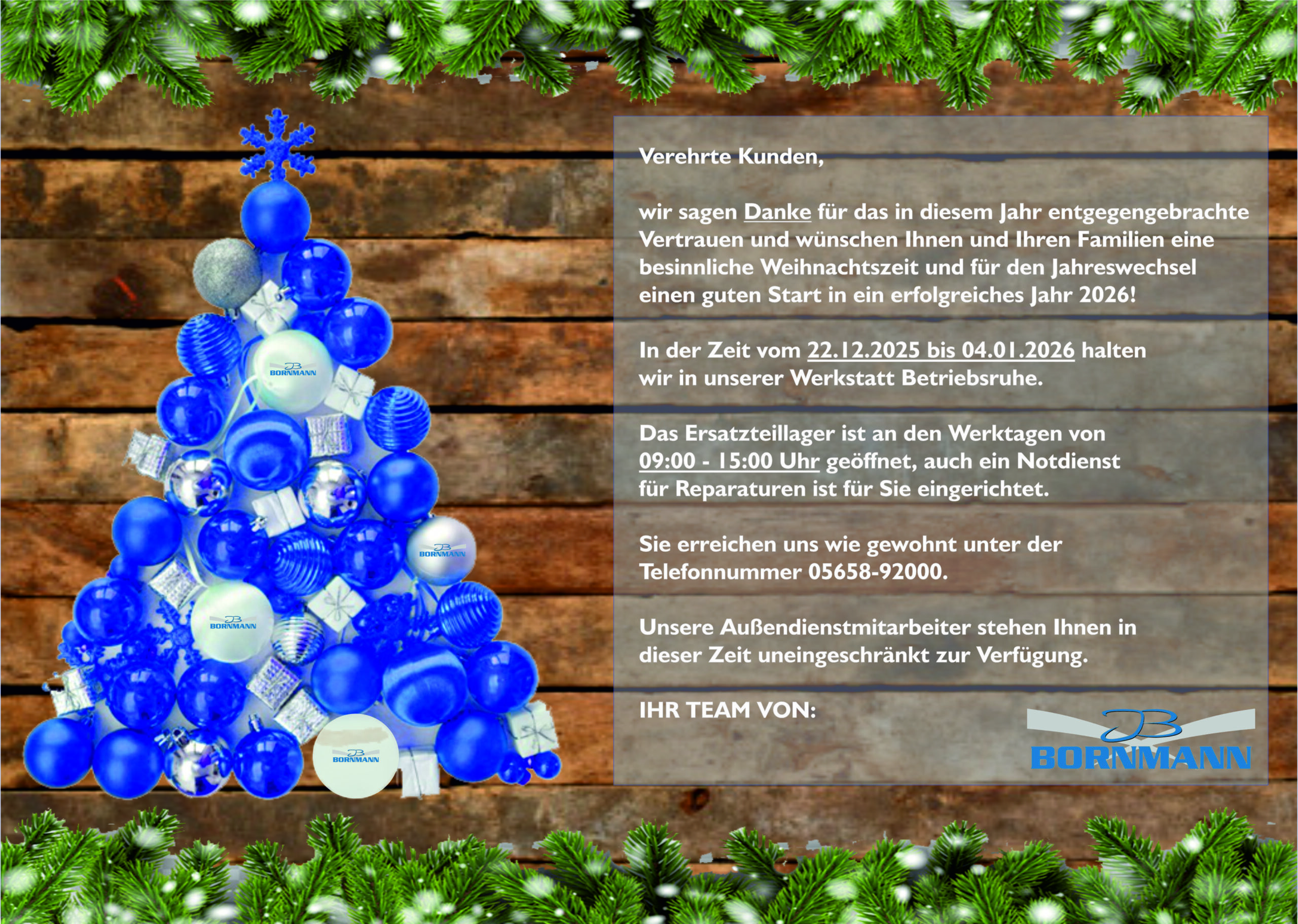 Weihnachtsgrüße 2025